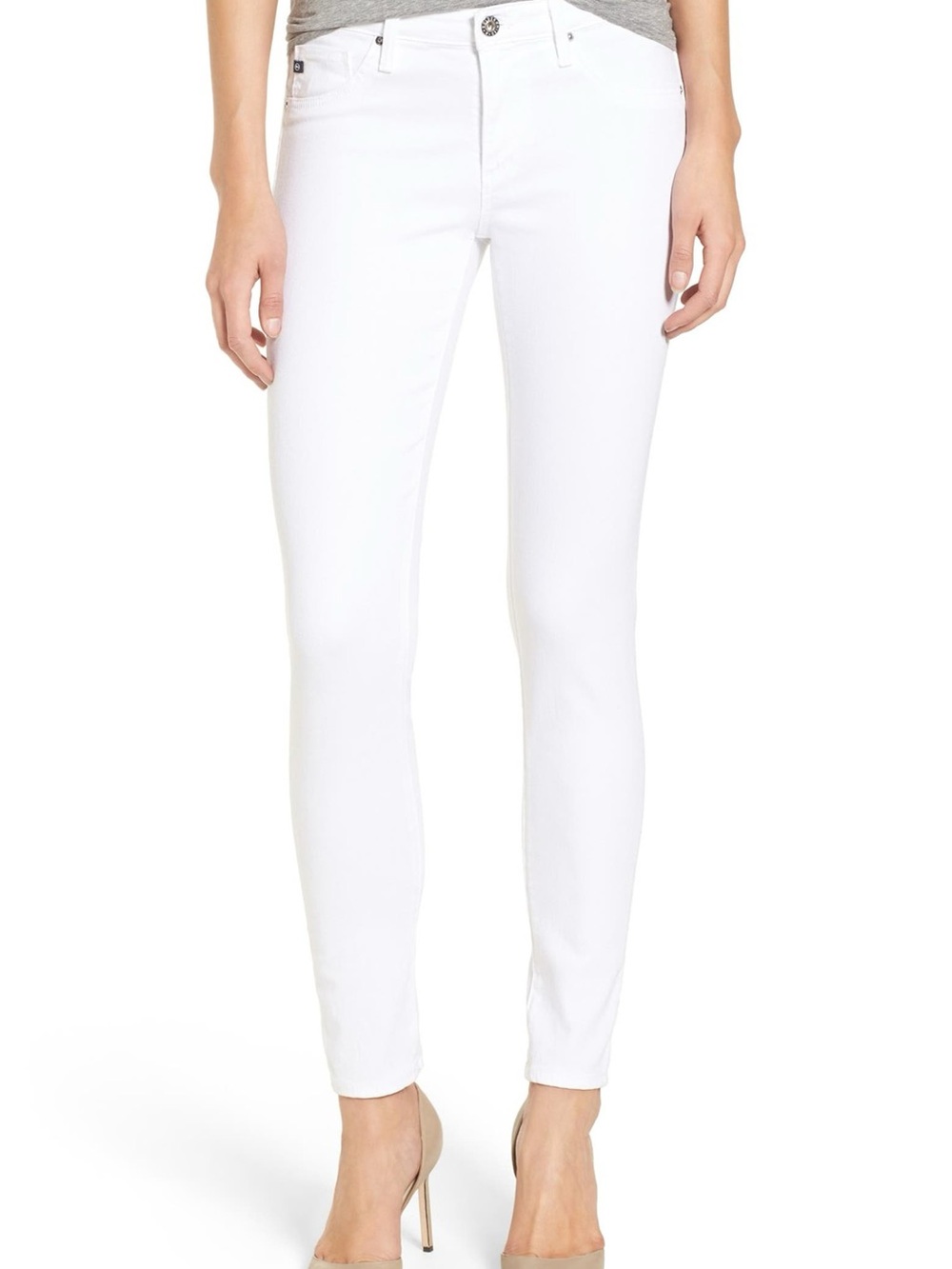 AG Adriano Goldschmied White Skinny Jeans